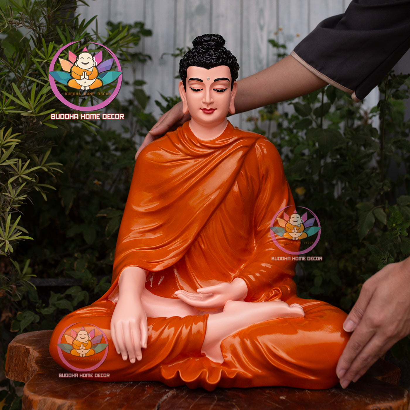 19.7 inches Shakyamuni Buddha Statue - Seated Buddha for Meditation Altar, Zen Home Decor, Handmade by Buddha Home Decor