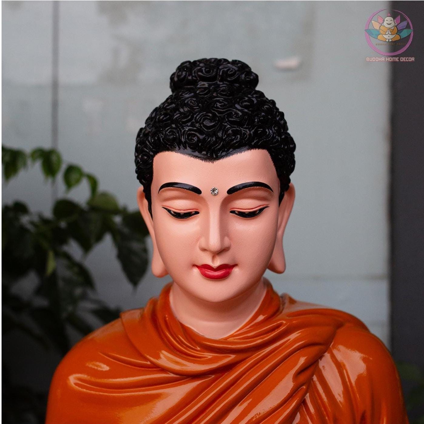 20.4 inches Meditating Shakyamuni Buddha Statue – 3D Printed, Peaceful White Finish