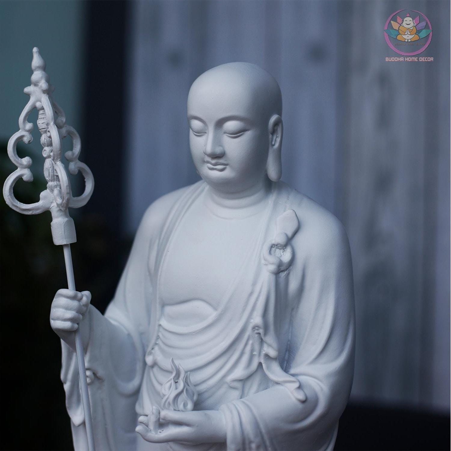 Kṣitigarbha Bodhisattva Statue – Guardian of the Underworld, Compassionate Protector (19.7 inches)