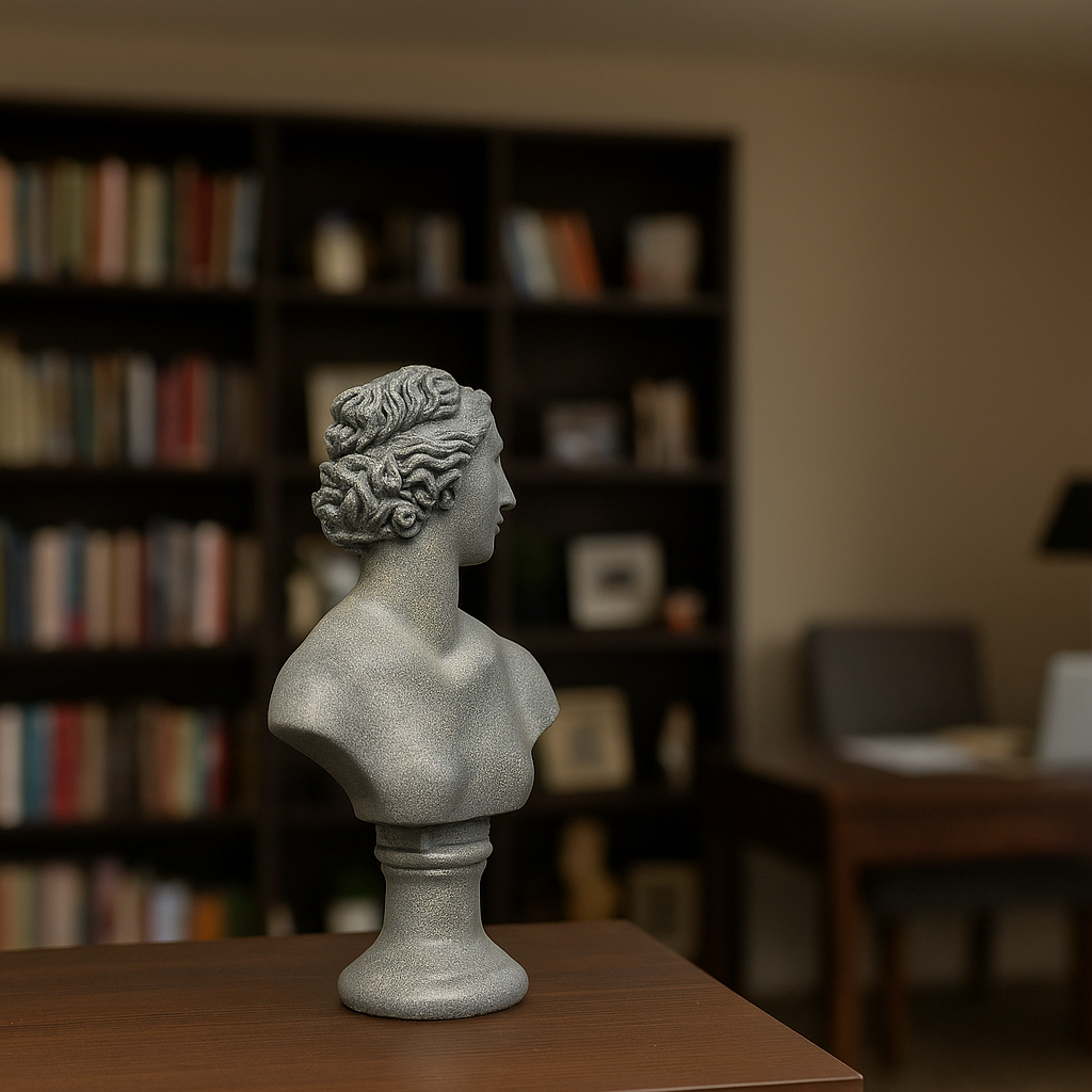 Young Venus Bust Statue: 28cm Greek Goddess Resin Sculpture | Roman Bust