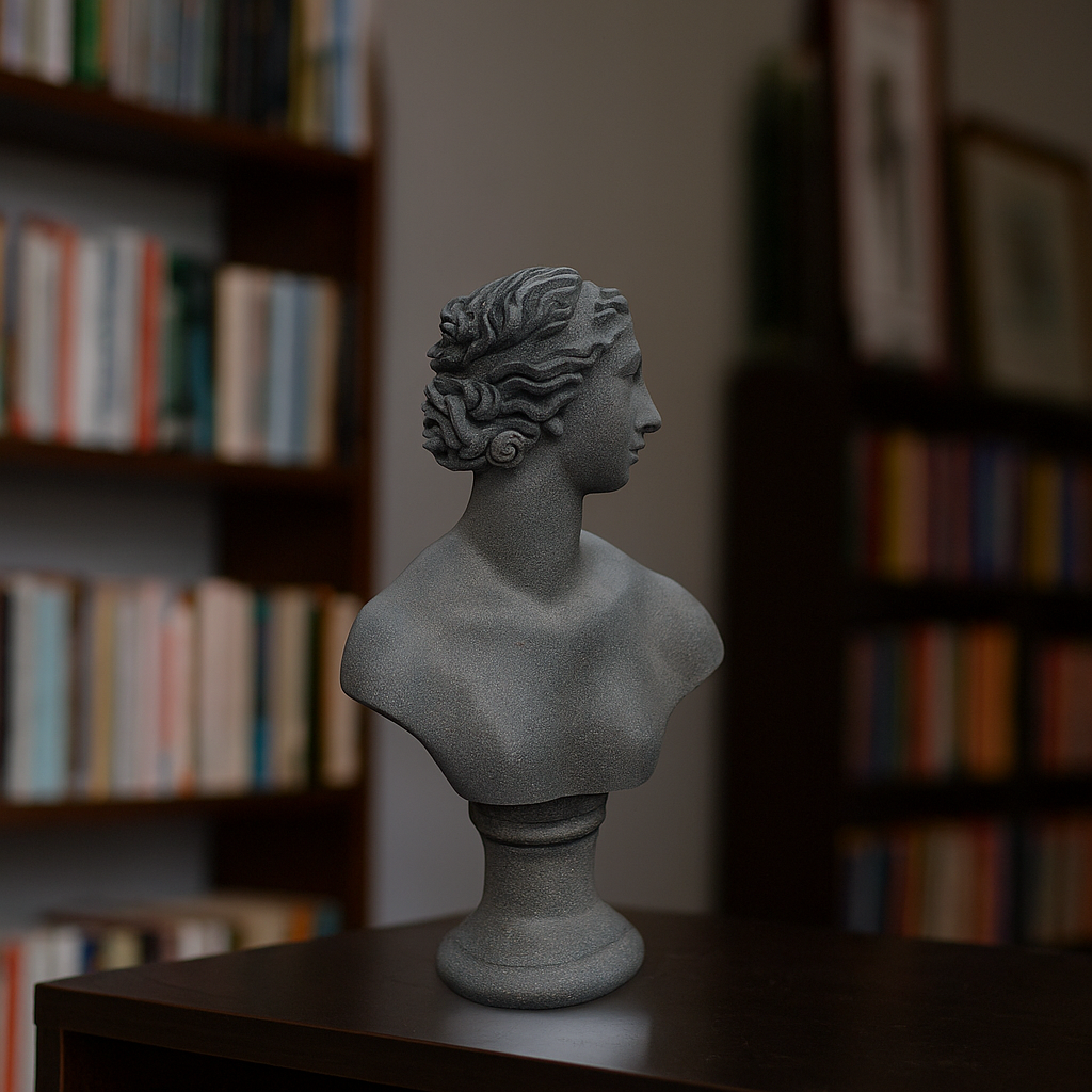 Young Venus Bust Statue: 28cm Greek Goddess Resin Sculpture | Roman Bust