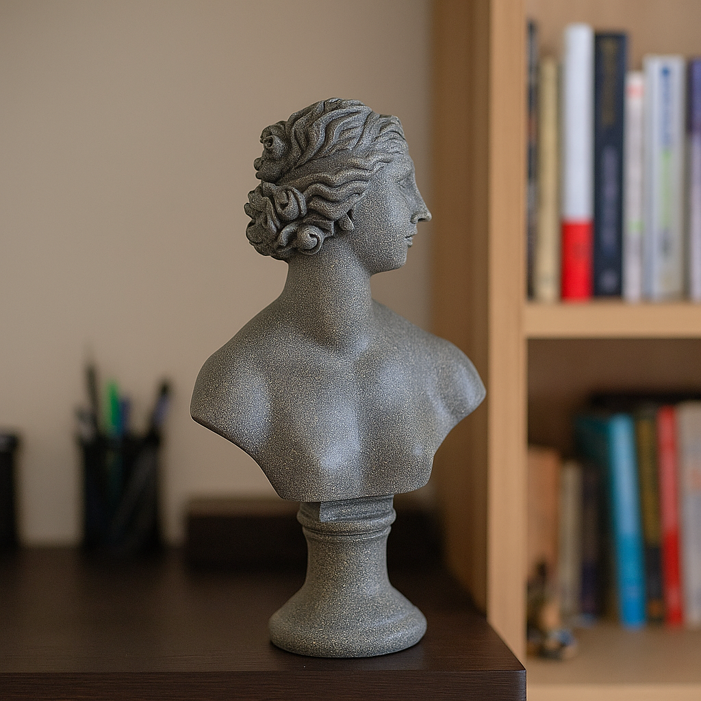 Young Venus Bust Statue: 28cm Greek Goddess Resin Sculpture | Roman Bust