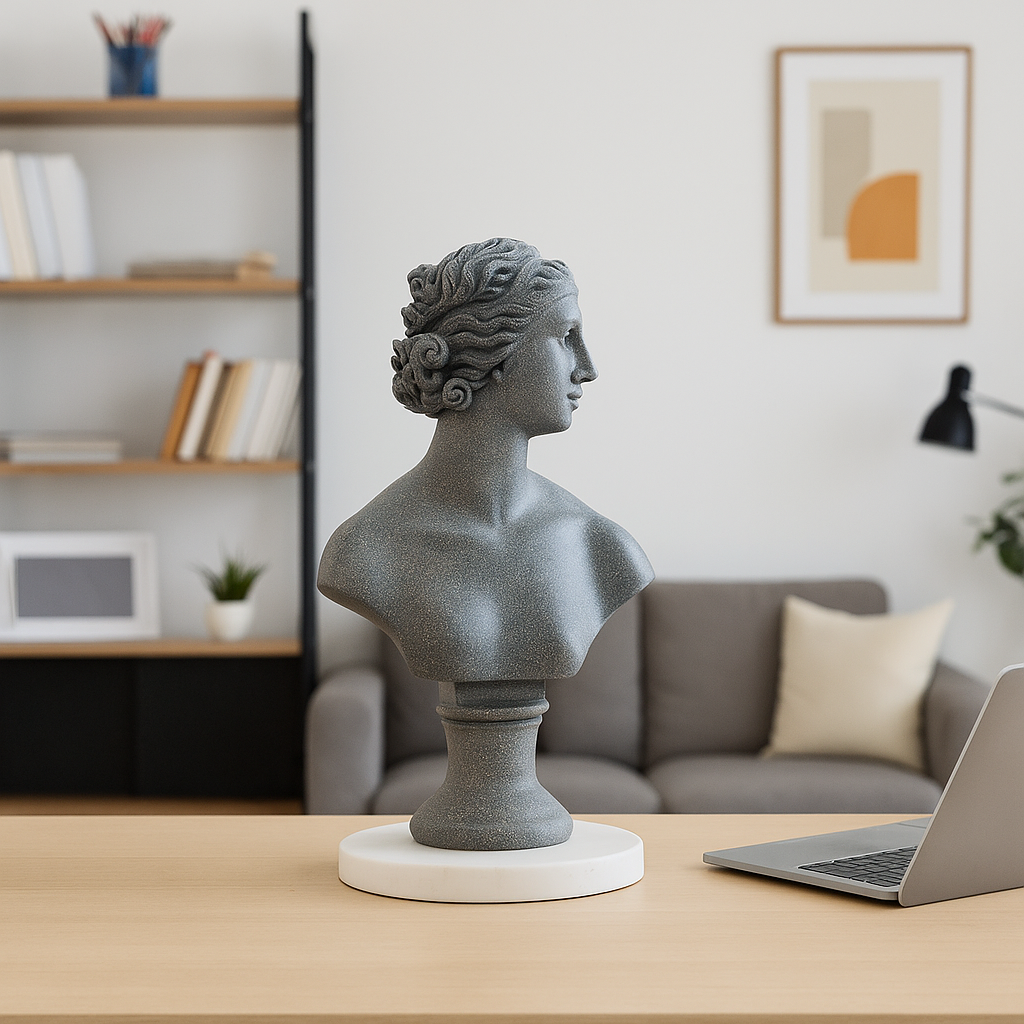 Young Venus Bust Statue: 28cm Greek Goddess Resin Sculpture | Roman Bust