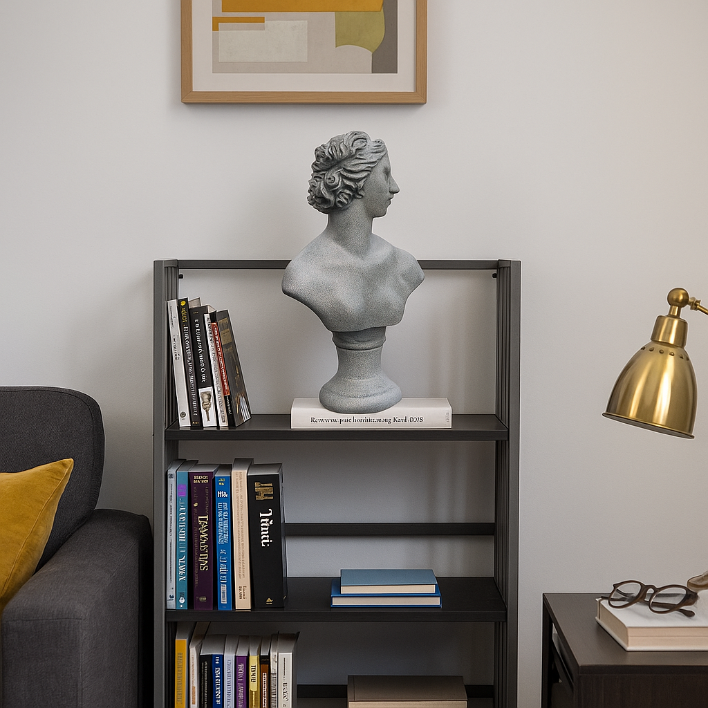 Young Venus Bust Statue: 28cm Greek Goddess Resin Sculpture | Roman Bust