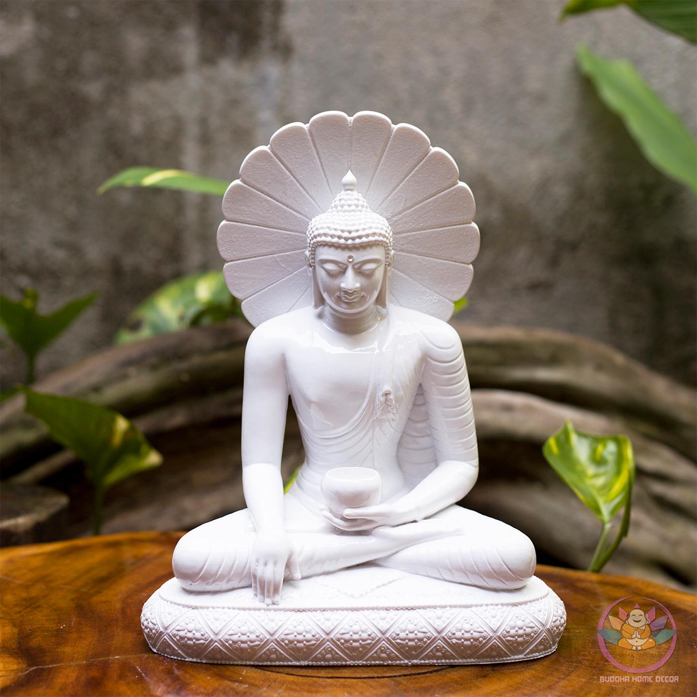Jade Shakyamuni Buddha Statue – Seated Meditation Pose | Modern Minimalist | Enlightenment & Zen Decor
