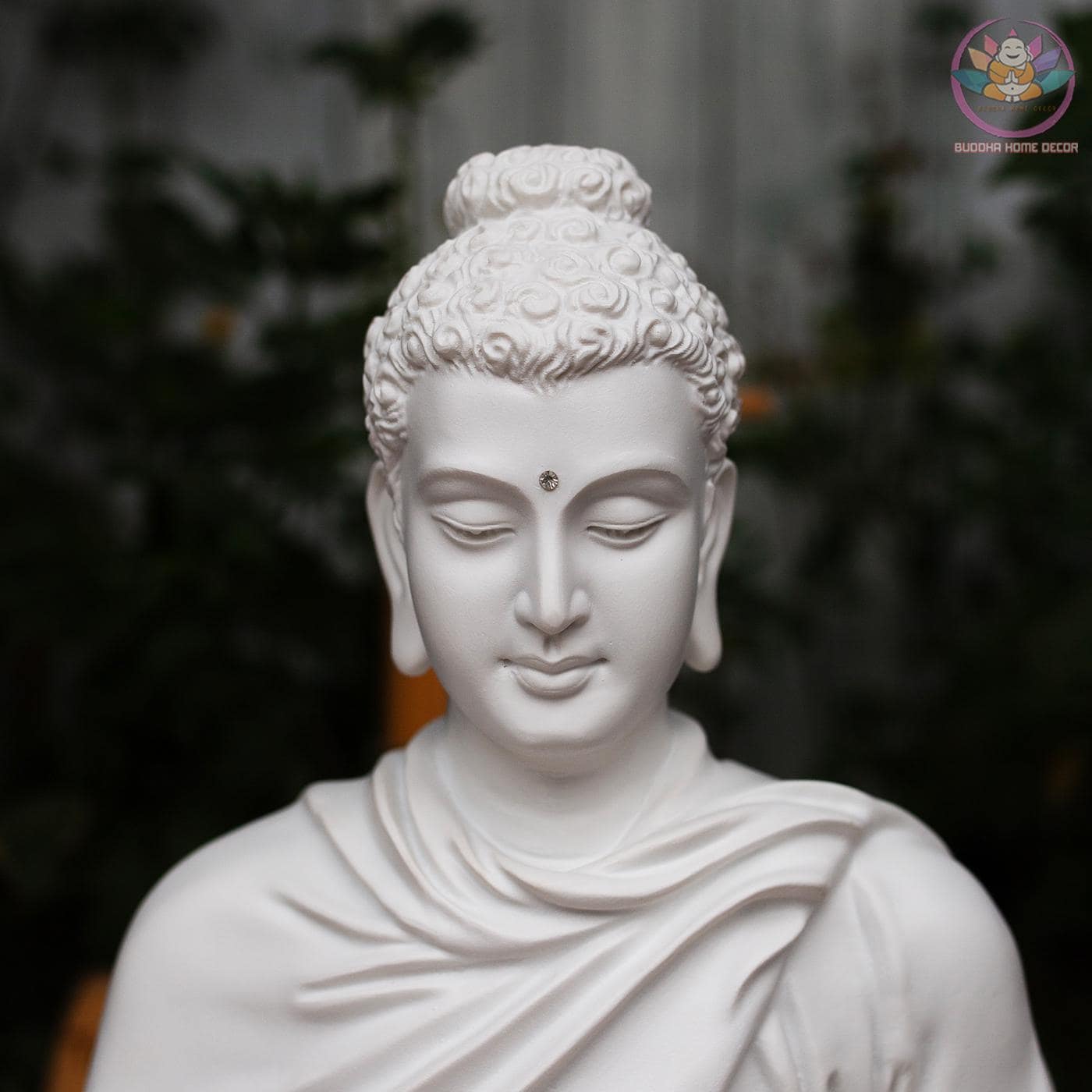 Gold Seated Buddha Statue 14.5 inches - Handcrafted Meditation Decor for Home Altar, Mindfulness Gift, Spiritual Sculpture