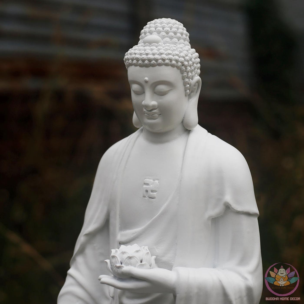 Amitabha Buddha Standing Statue – 19.7 inch (50cm) – Handcrafted Spiritual Decor | Peace, Light & Compassion
