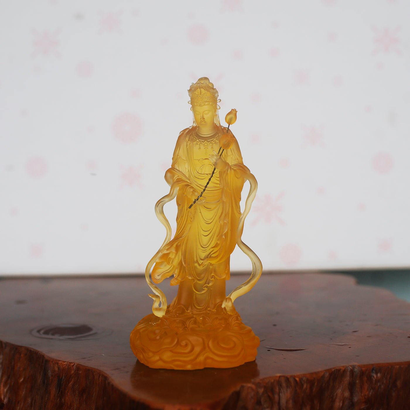 Seishi Bodhisattva Statue – Golden Seishi Buddha Figurine | 23cm Resin Sculpture