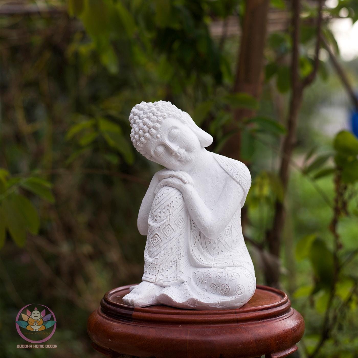 Peaceful Resting Buddha Statue – 9.4 inch (24cm) | Handcrafted Zen Decor | Symbol of Calm & Mindfulness