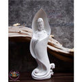 Modern Guanyin Statue – Minimalist Kwan Yin Figurine in Flowing Robe – Modern Bodhisattva Sculpture for Zen & Home Decor