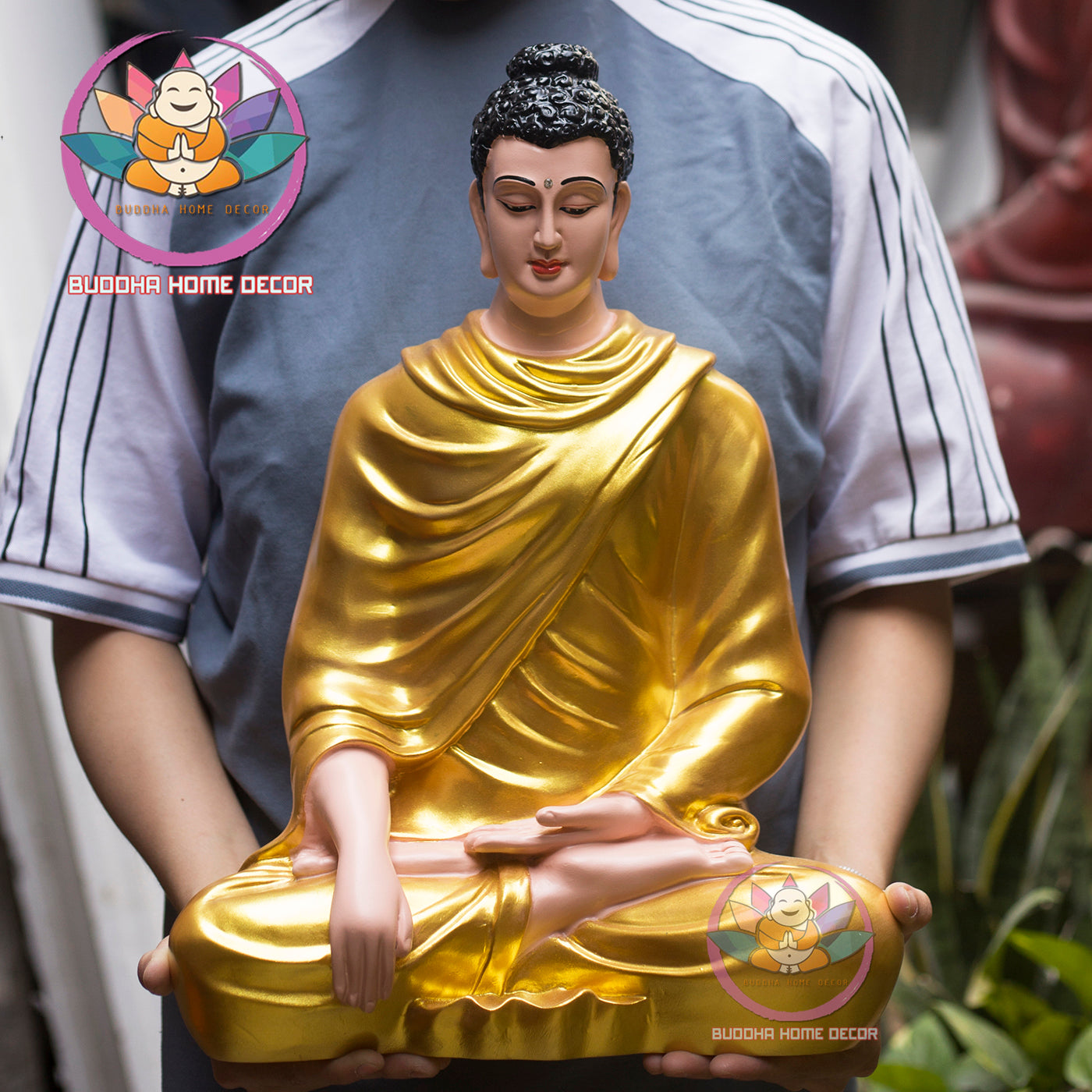 Handcrafted Buddha Statue – Meditating Buddha Sculpture for Home, Garden, or Altar Decor