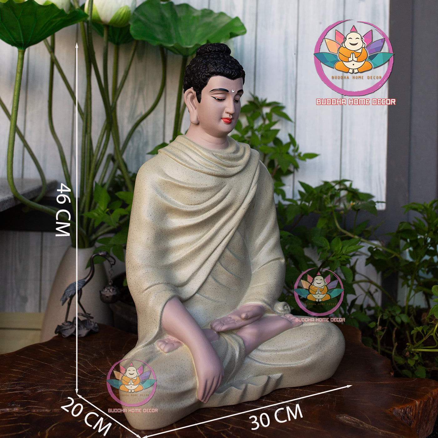 Handcrafted Buddha Statue – Meditating Buddha Sculpture for Home, Garden, or Altar Decor