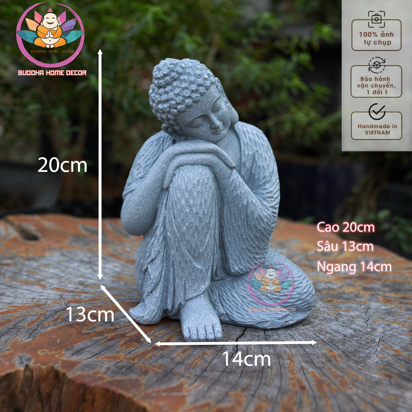 Sleeping Buddha Statue for Home Decor – Handmade Zen Buddha Sculpture