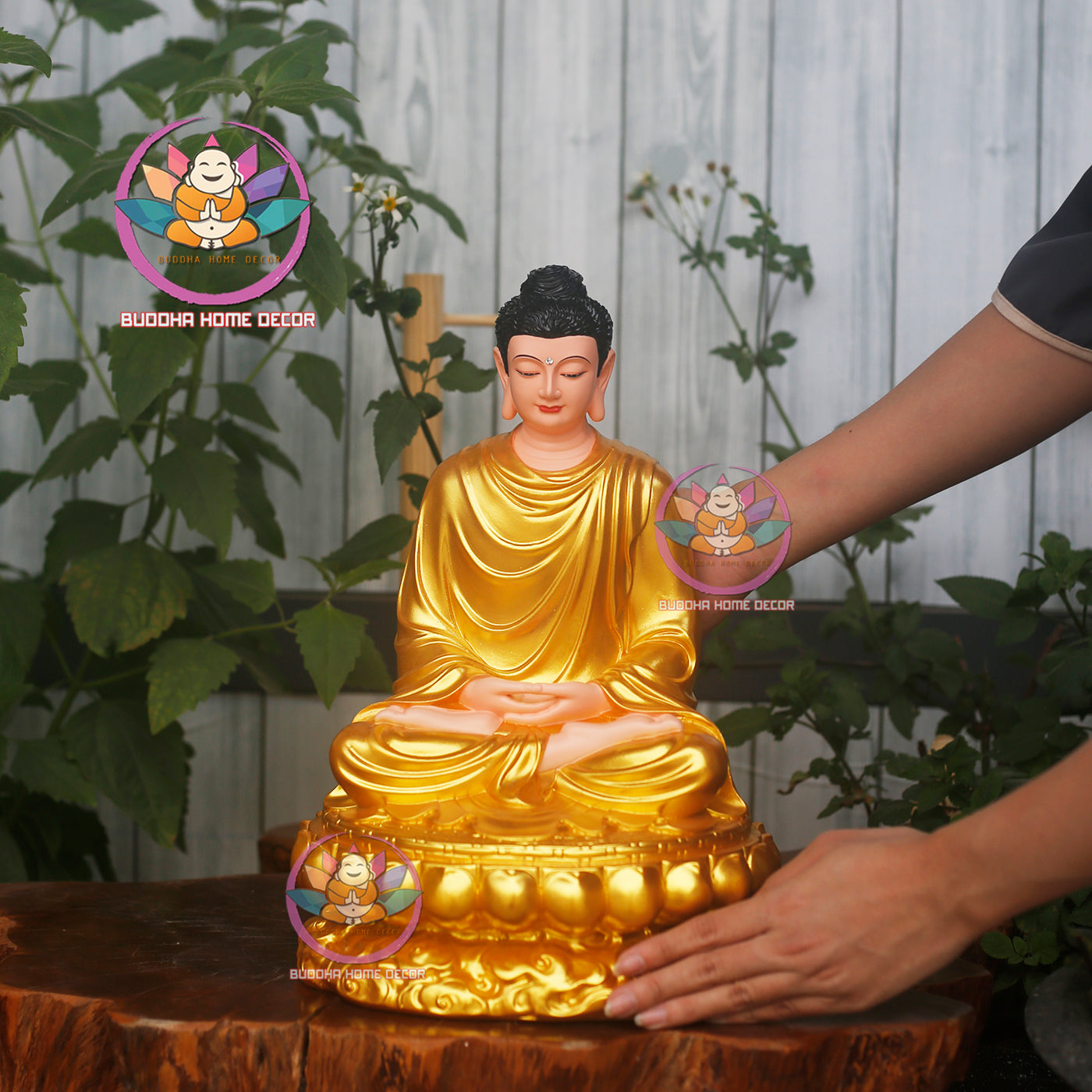 Handcrafted 14.5 inches Buddha Statue - Zen Home Altar Decor, Meditation Sculpture, Mindfulness Gift, Spiritual Room Decoration