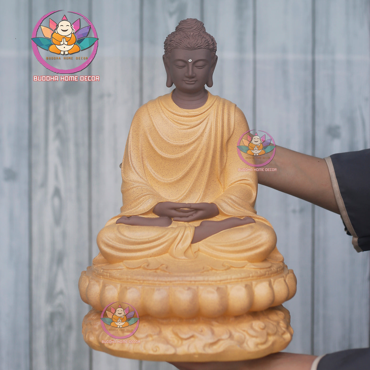 Handcrafted 14.5 inches Buddha Statue - Zen Home Altar Decor, Meditation Sculpture, Mindfulness Gift, Spiritual Room Decoration