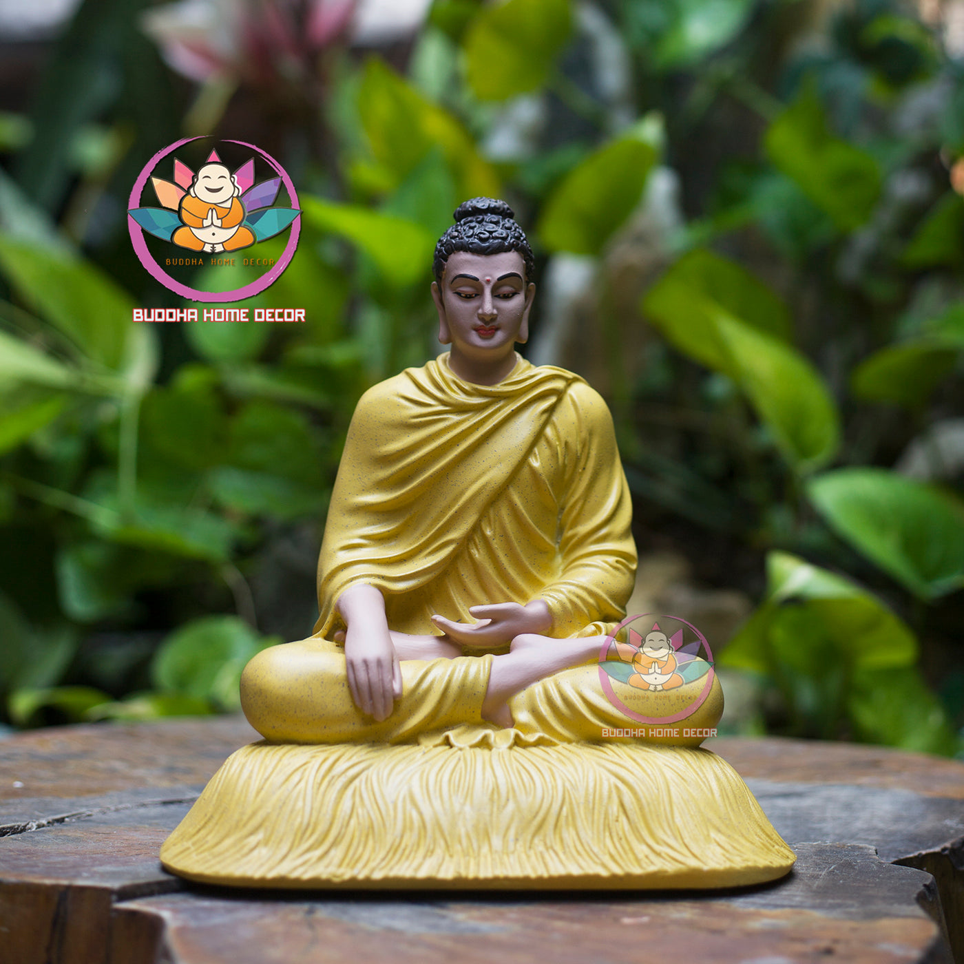 Small White Buddha Statue – 7.9" (20cm) Shakyamuni in Meditation | Minimalist Resin Decor | Handcrafted Vietnamese Buddhist Figure