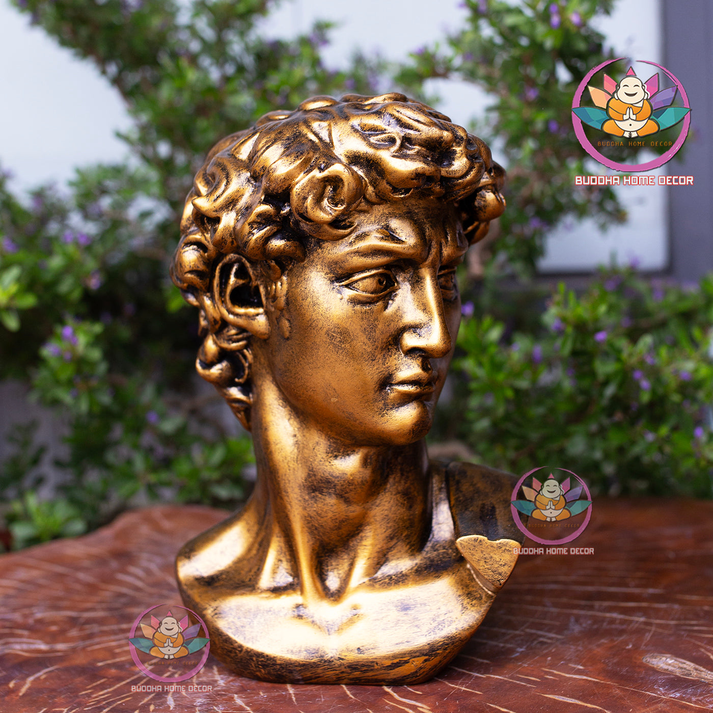 David Bust Statue 30cm – Classic Michelangelo Sculpture Replica, Modern Home Decor, Artistic Resin Figurine | Roman Bust