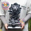Majestic Lion Bust Sculpture – Abstract Regal Lion Head Statue for Home, Office or Studio Decor