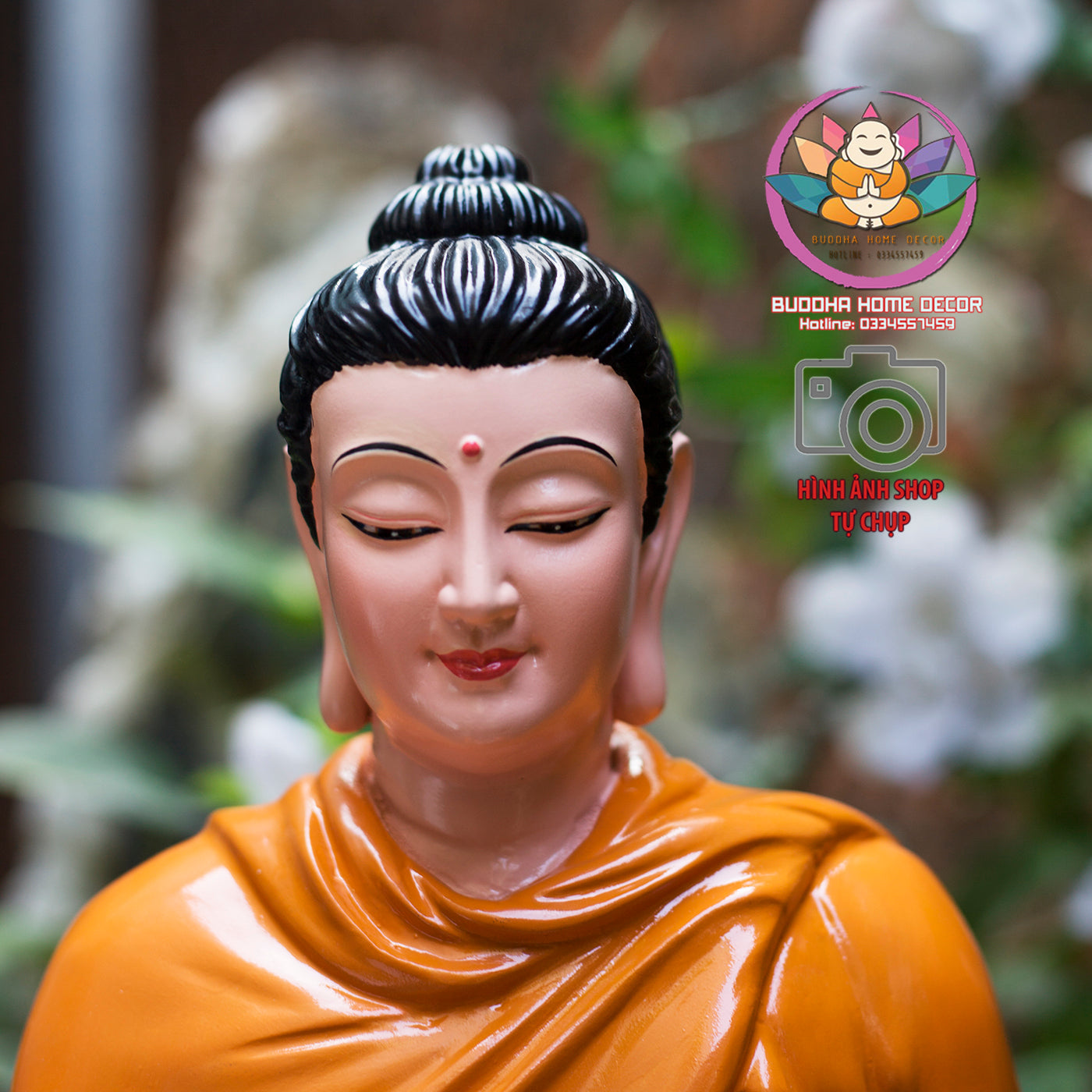 Shakyamuni Buddha Statue on Stone Base – 15.7 inches Handcrafted Meditation Decor for Home Altar, Zen Space or Spiritual Gift
