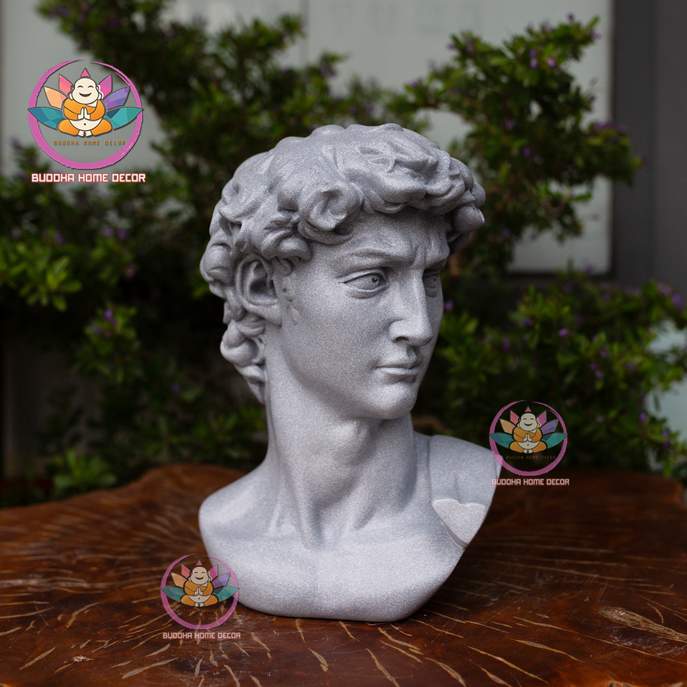 David Bust Statue 30cm – Classic Michelangelo Sculpture Replica, Modern Home Decor, Artistic Resin Figurine | Roman Bust
