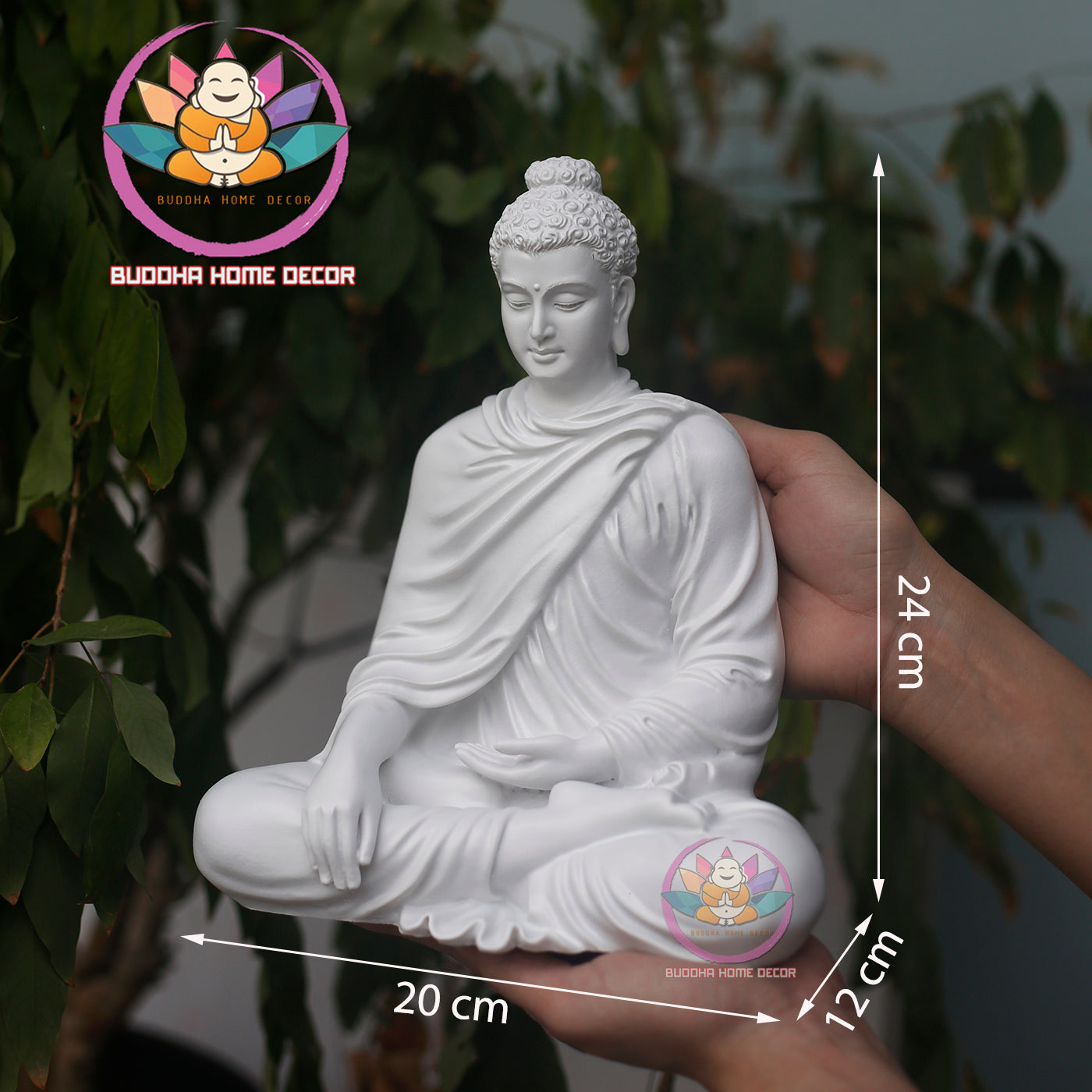 Buddha Statue for Home Decor, Resin Zen Sculpture, Handmade Gift, Small Resin Desk Statue, Peaceful Zen Decor, Lotus Buddha Statue