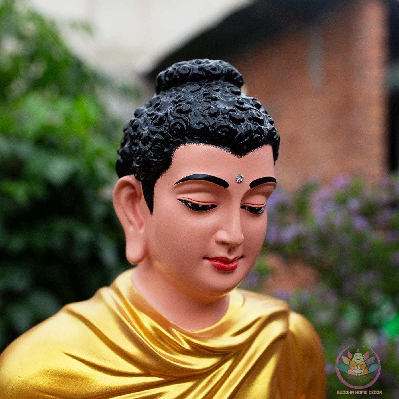 Golden Robe Shakyamuni Buddha Statue – 19.7 inch (50cm) – Meditation & Enlightenment Decor - Zen Decor Art
