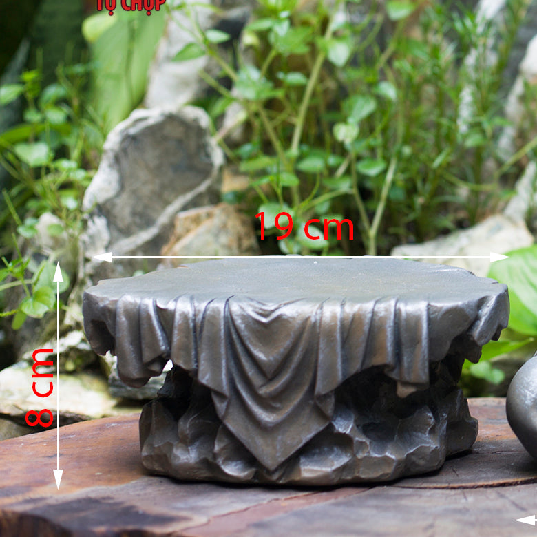 Amitabha Buddha Statue with Base – 9.5 inches Resin Amituofo in Meditation – Pure Land Buddhist Figurine for Altar or Home Decor