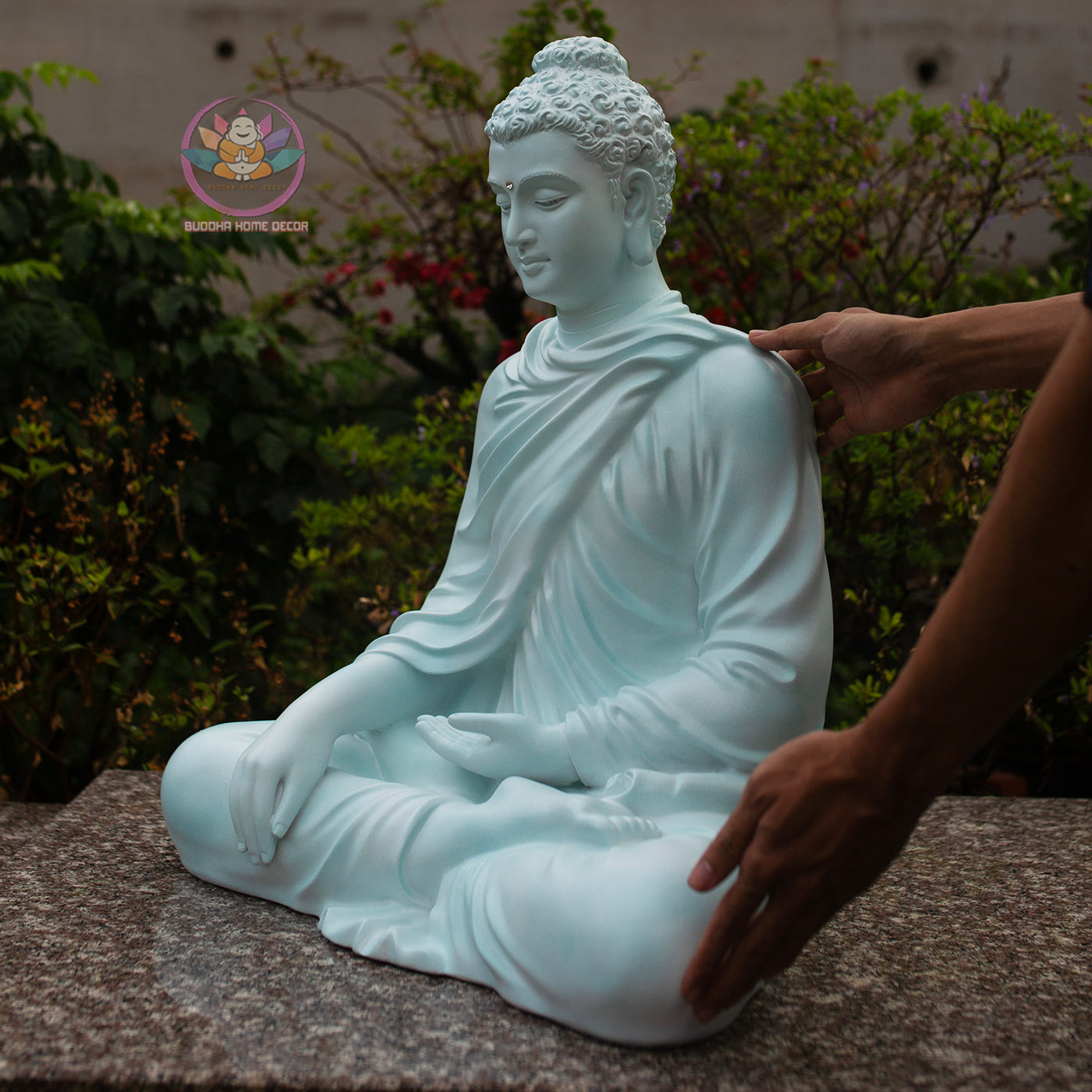 Large Shakyamuni Buddha Statue – 60cm Meditation Buddha | Handmade in Vietnam | Garden & Home Spiritual Decor