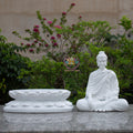 Shakyamuni Buddha Statue with Lotus Base, Meditation Buddha Sculpture, Detachable Lotus Pedestal, Zen Buddhist Decor, Spiritual Altar Statue