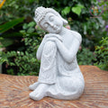 Serene Resting Buddha Statue – Meditation Home Decor, Zen Garden Ornament, Yoga Spiritual Gift (9.8”H x 6.7”W x 6.7”D)
