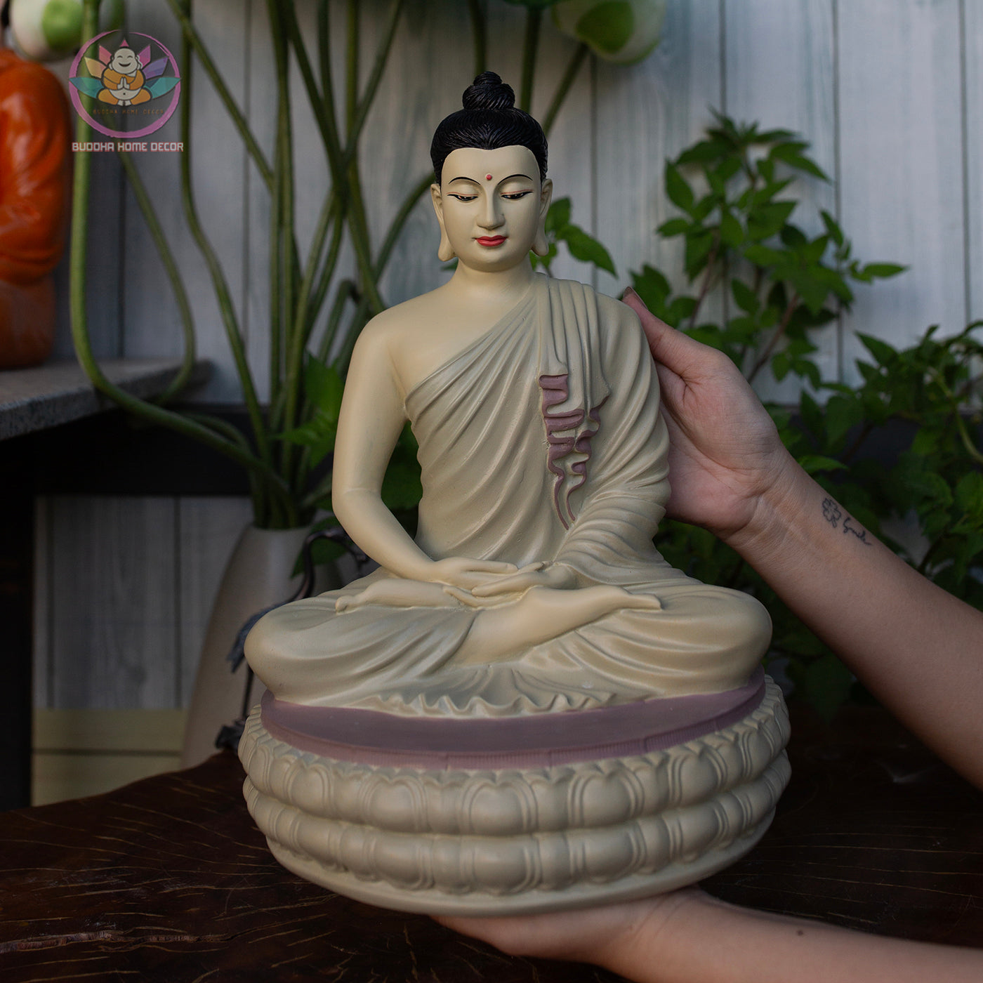 Buddha Statue for Home Altar – 13" Large Meditating Buddha Figurine – Spiritual Zen Decor – Mindfulness Gift – Resin Buddha Sculpture