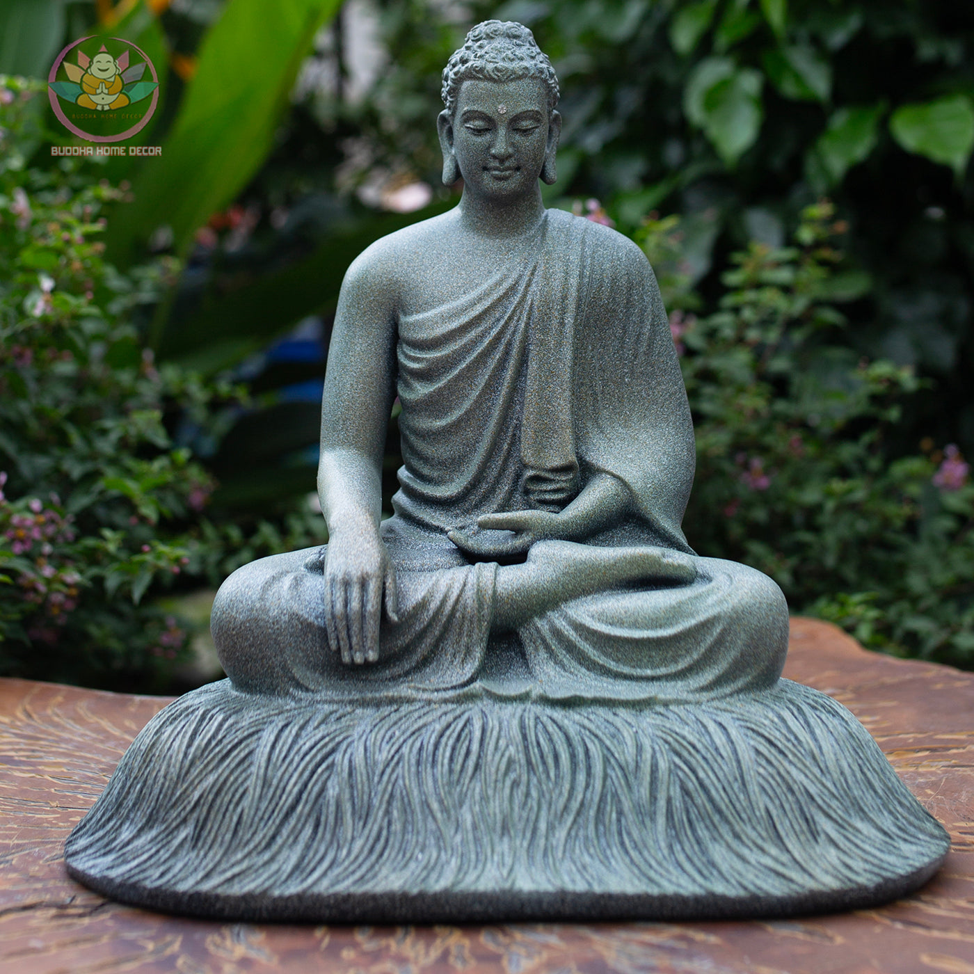 Shakyamuni Buddha Statue 11.8" – Resin Meditation Sculpture, Zen Home Decor, Buddhist Figurine for Altar, Yoga Studio, Spiritual Gift