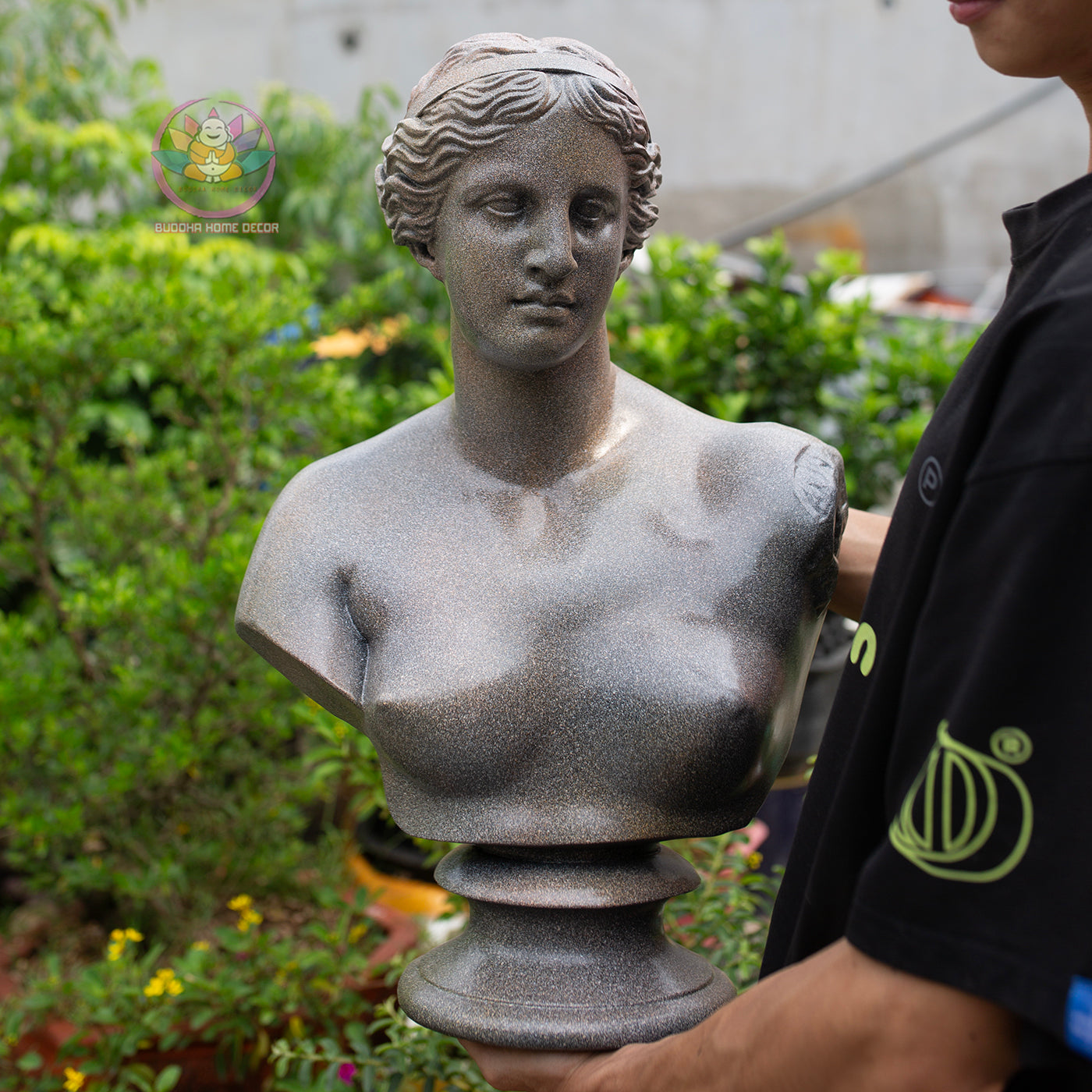 Venus de Milo Bust Sculpture – Greek Goddess Statue, Classic Art Home Decor, Stone Finish | Roman Bust