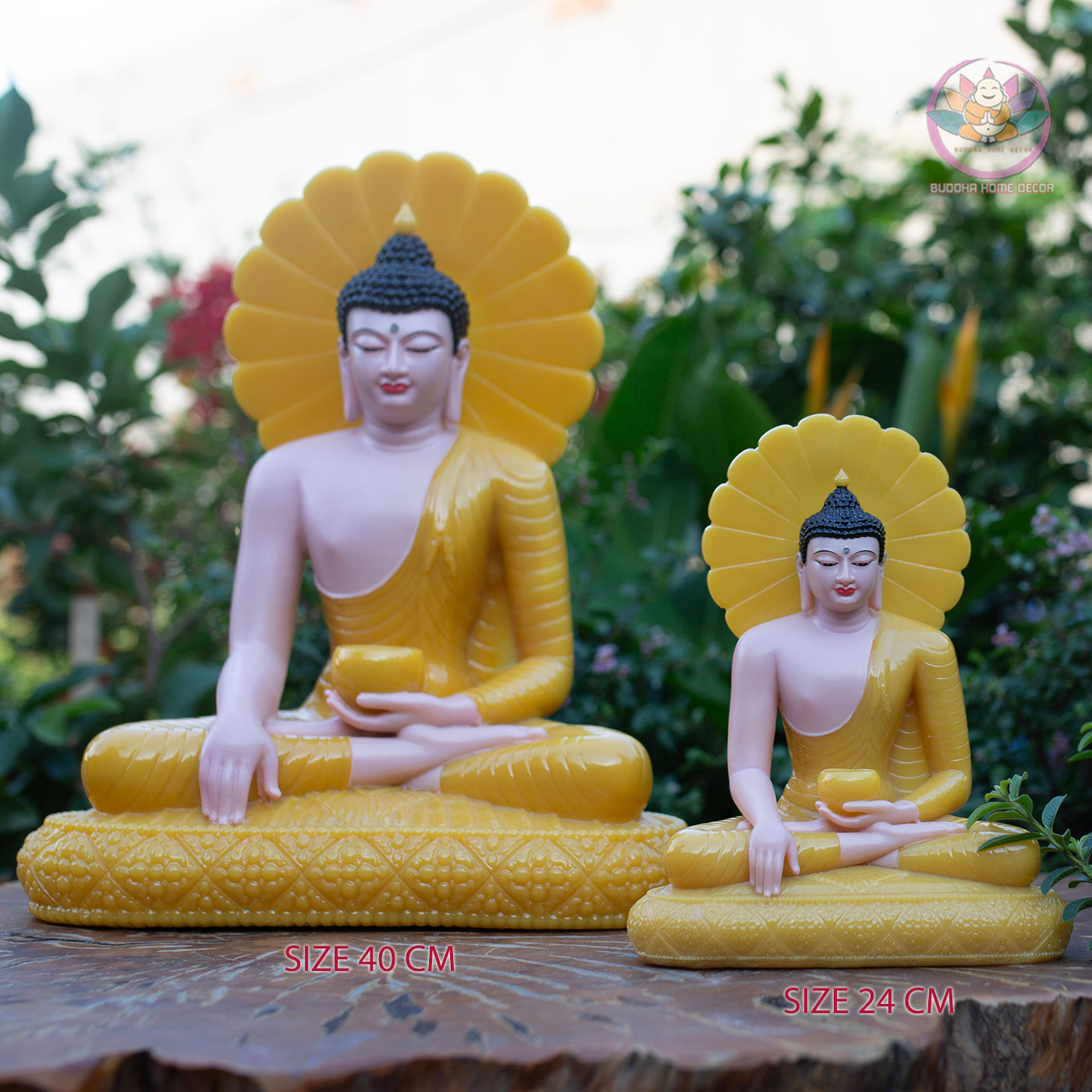 Medicine Buddha Statue – Yellow Quartz Resin Sculpture – Healing Buddha, Zen Meditation Decor, Buddhist Altar Ornament, Spiritual Gift