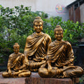 Shakyamuni Buddha Statue | Composite Resin and Stone Powder | Antique Gold Finish