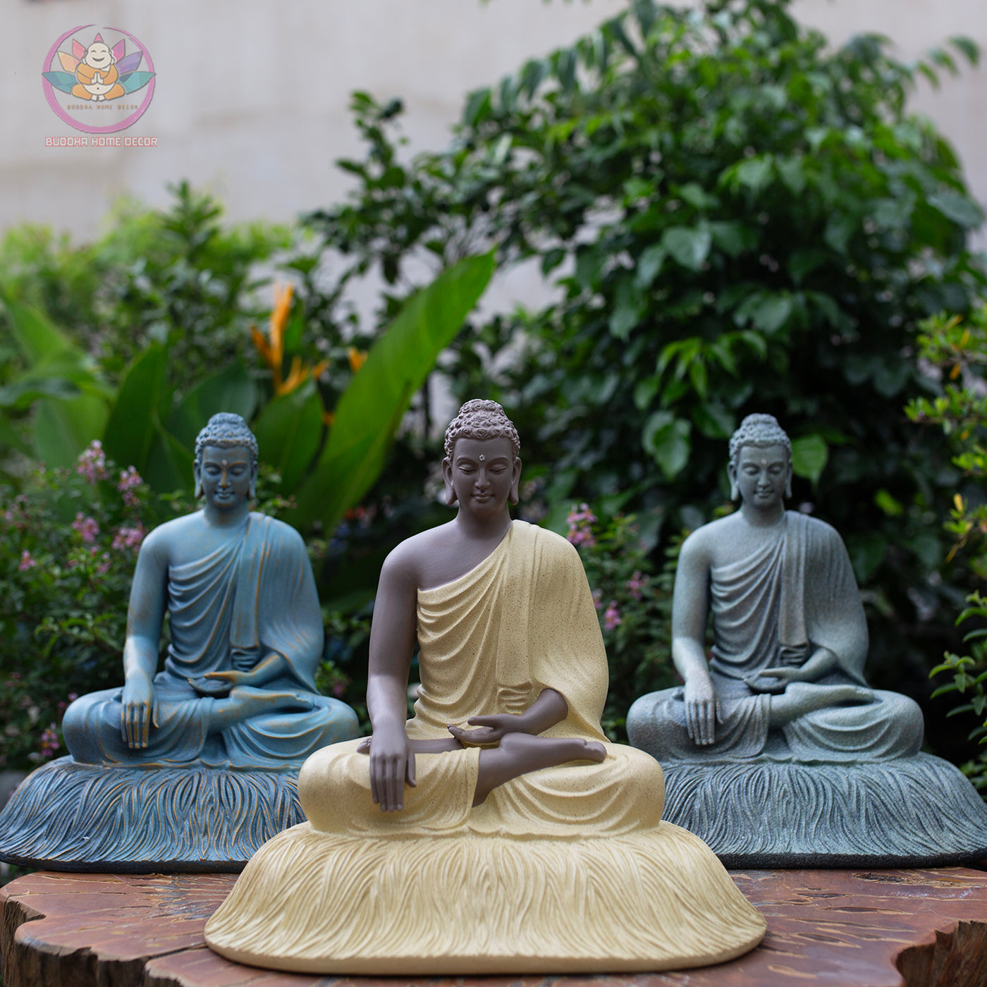 Shakyamuni Buddha Statue 11.8" – Resin Meditation Sculpture, Zen Home Decor, Buddhist Figurine for Altar, Yoga Studio, Spiritual Gift