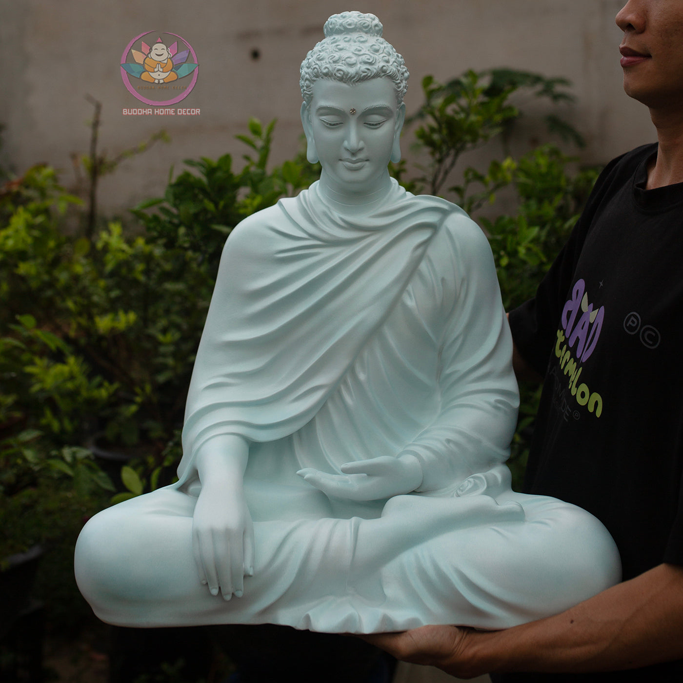 Large Shakyamuni Buddha Statue – 60cm Meditation Buddha | Handmade in Vietnam | Garden & Home Spiritual Decor