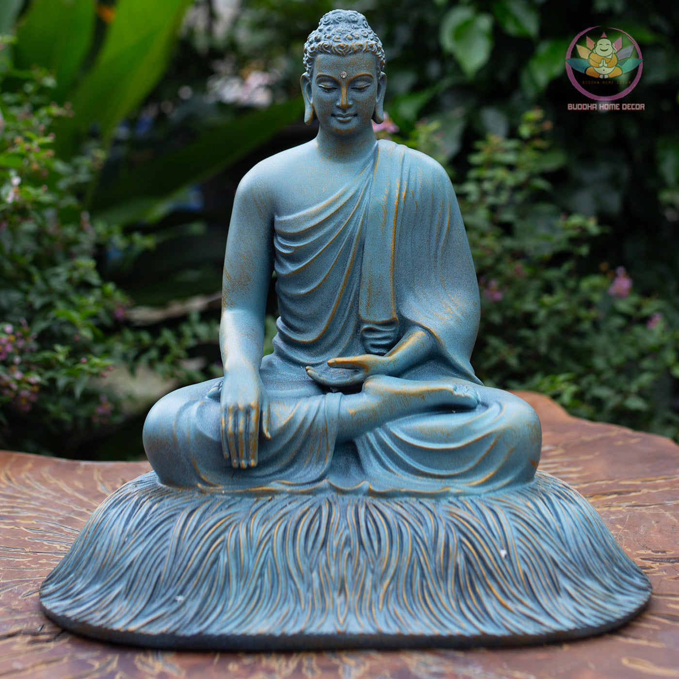 Shakyamuni Buddha Statue 11.8" – Resin Meditation Sculpture, Zen Home Decor, Buddhist Figurine for Altar, Yoga Studio, Spiritual Gift