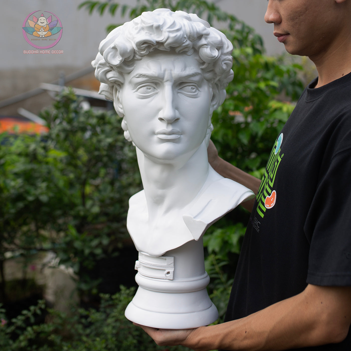 Michelangelo’s David Bust – Classical Greek Roman Sculpture Replica – 21.6" (55cm) | Roman Bust