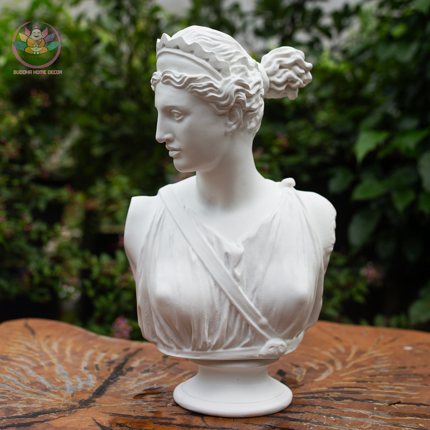 Artemis Bust Statue 11.8" – Greek Goddess Diana Composite Sculpture