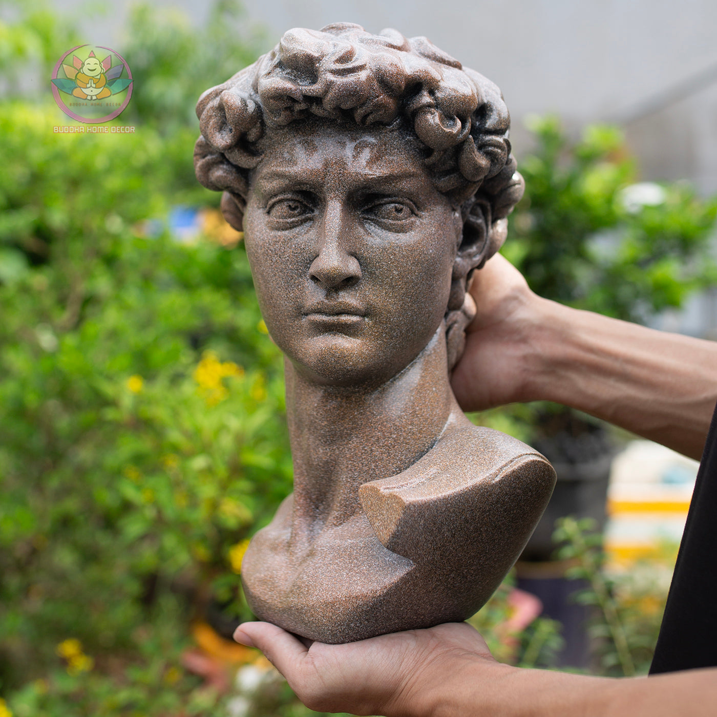 Michelangelo David Bust Statue: Renaissance Home Decor, Artistic Resin Sculpture | Roman Bust