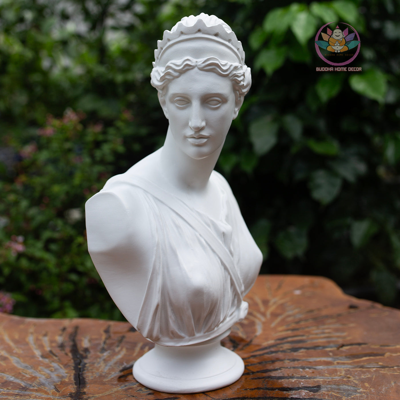 Artemis Bust Statue 11.8" – Greek Goddess Diana Composite Sculpture