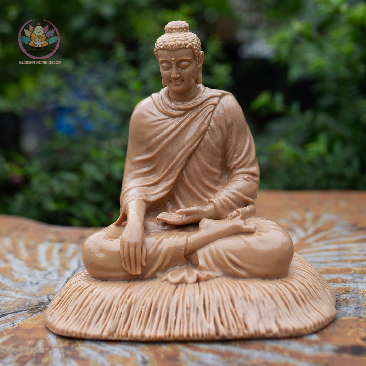 Shakyamuni Buddha Statue | 7.8" Meditation Pose | Composite Resin and Stone Powder