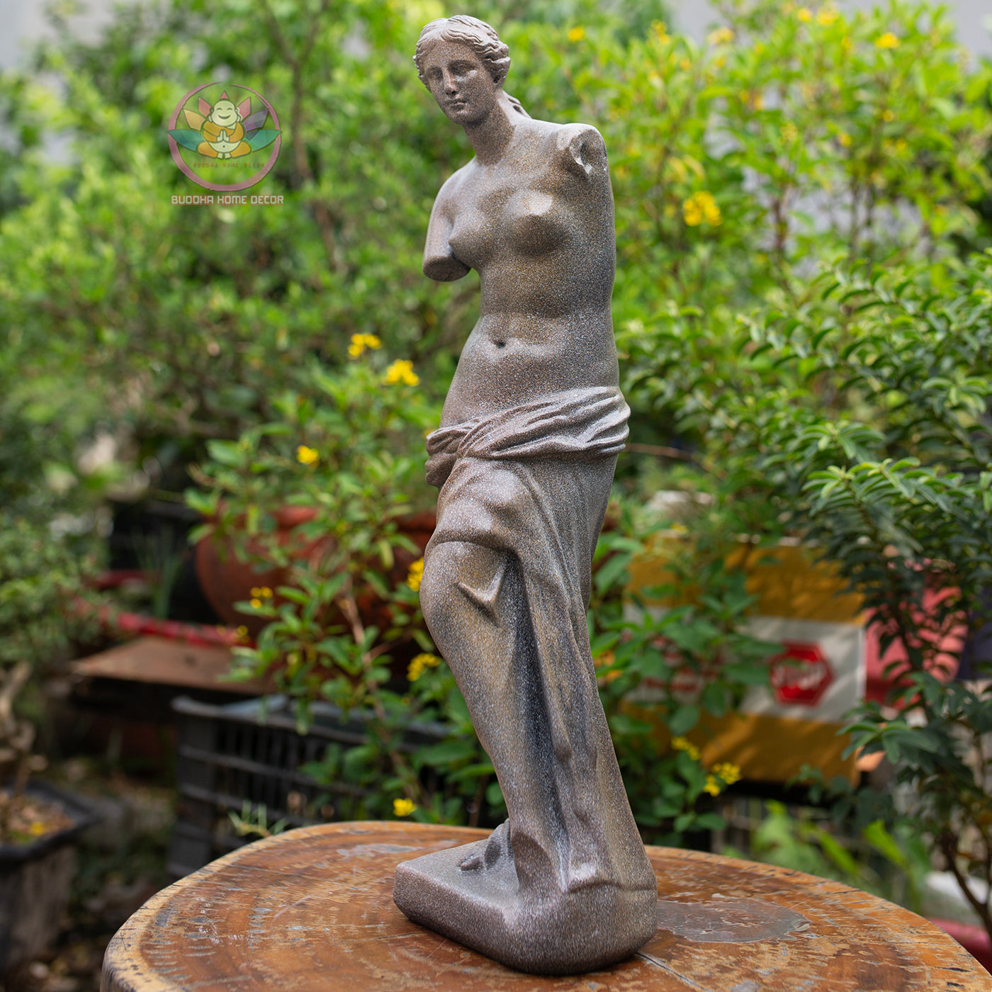 Venus de Milo Statue: Stone Finish Greek Goddess Sculpture (47 cm)