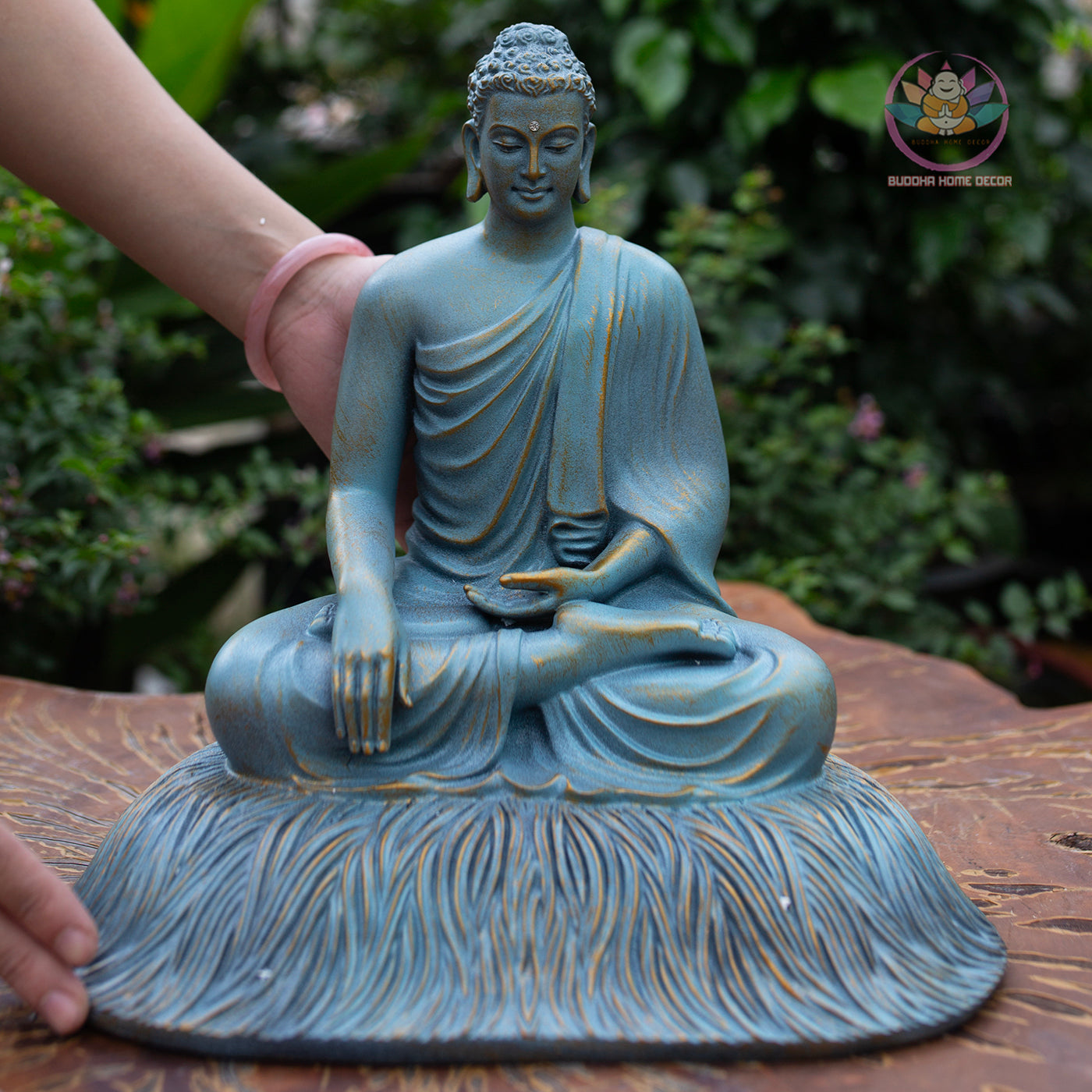 Shakyamuni Buddha Statue 11.8" – Resin Meditation Sculpture, Zen Home Decor, Buddhist Figurine for Altar, Yoga Studio, Spiritual Gift