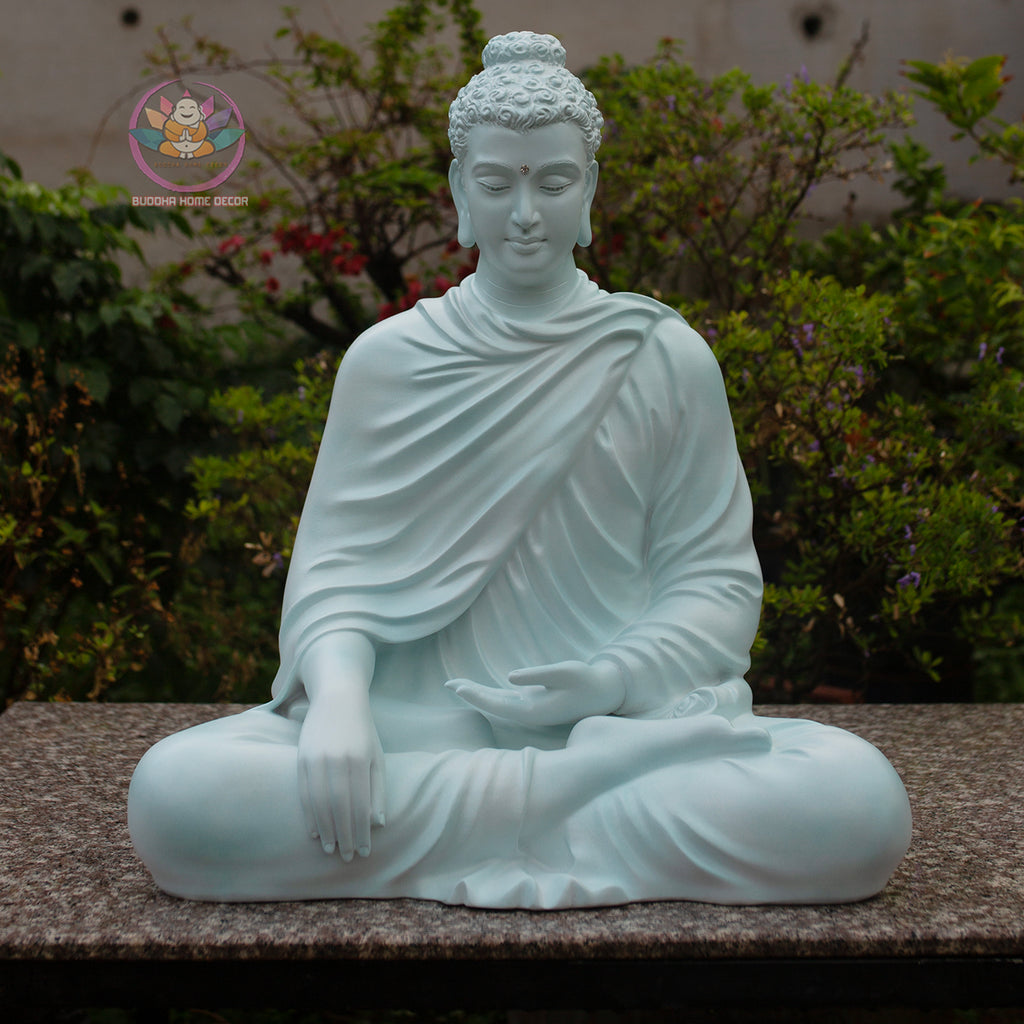 Large Shakyamuni Buddha Statue – 60cm Meditation Buddha | Handmade in Vietnam | Garden & Home Spiritual Decor