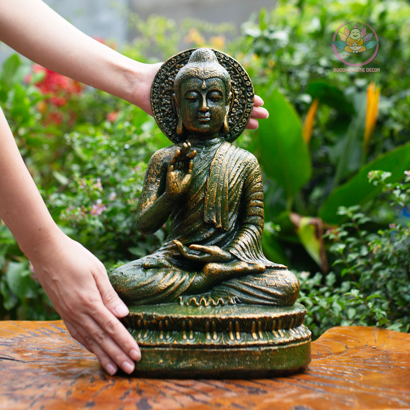 Blessing Buddha Statue – Shakyamuni Meditation Sculpture – Zen Home Decor, Spiritual Gift, Yoga Room, Buddhist Altar Ornament