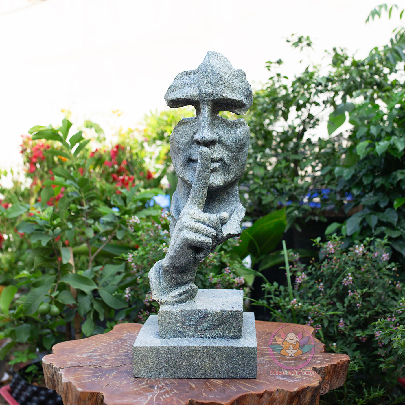 Modern Abstract "Silence Face" Statue – Handcrafted Resin Sculpture | Home & Office Decor | Unique Art Gift | 3 Color Options | Big Size
