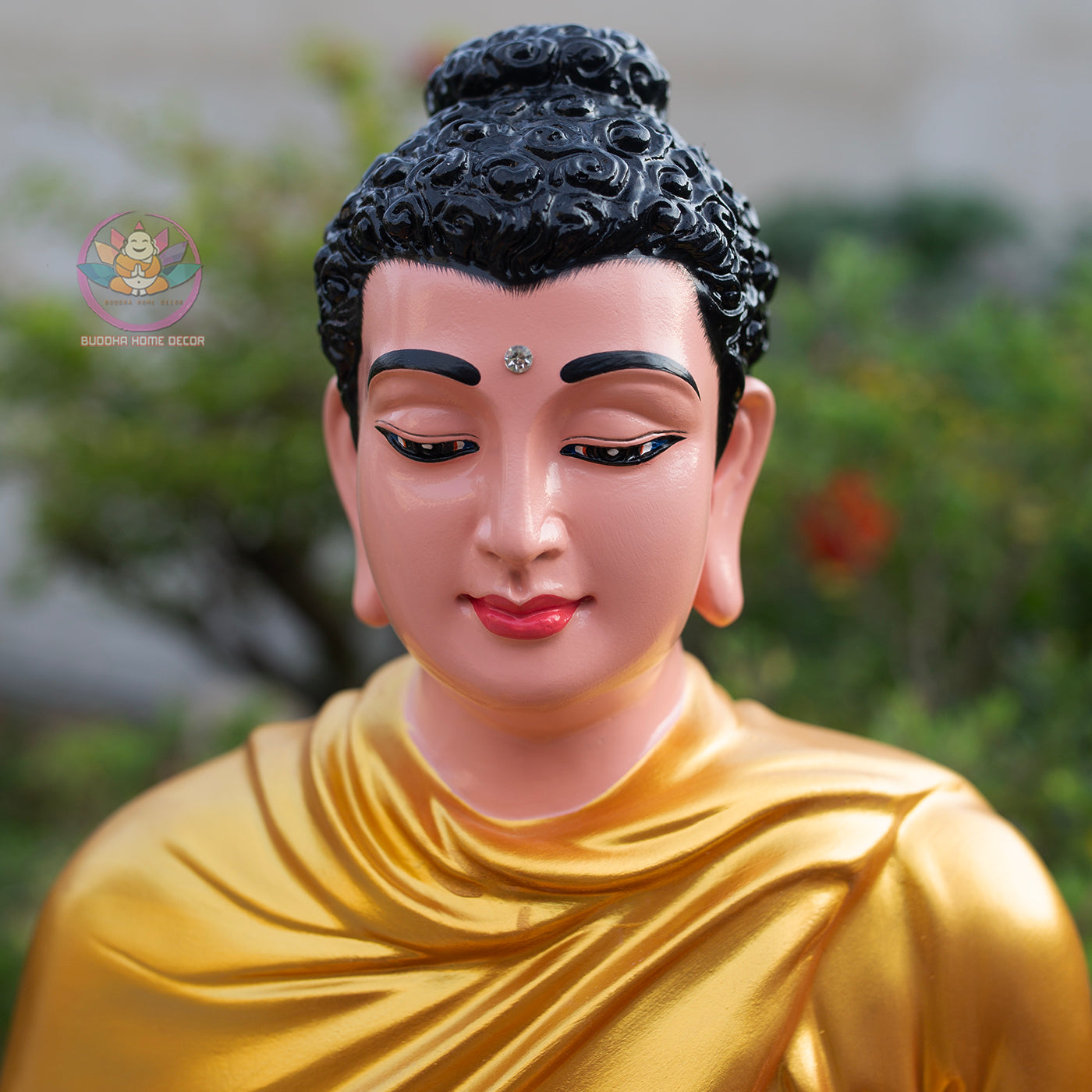 Golden Shakyamuni Buddha Statue – Handmade Meditation Buddha Home Decor