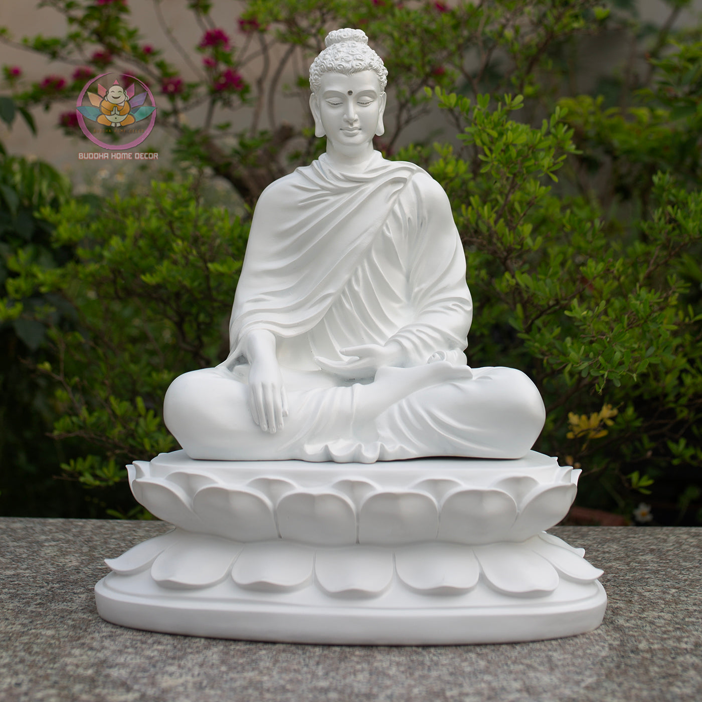Shakyamuni Buddha Statue with Lotus Base, Meditation Buddha Sculpture, Detachable Lotus Pedestal, Zen Buddhist Decor, Spiritual Altar Statue